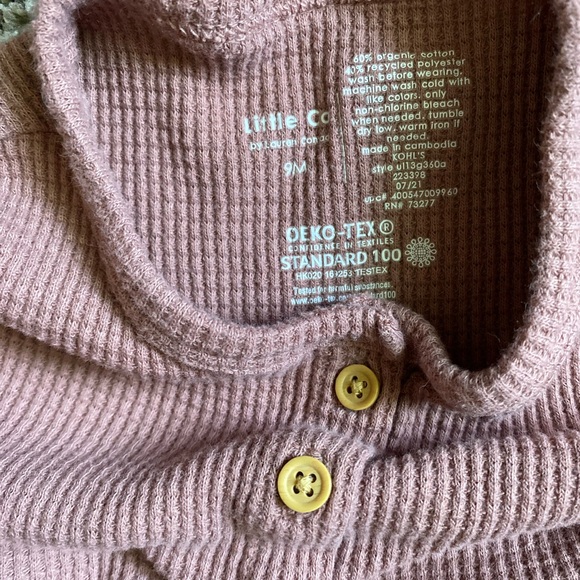 Pink Long Sleeve Dress with Floral Leggings - Picture 3 of 3